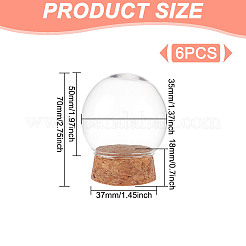 Glass Dome Cover&nbsp;FIND-WH0152-555