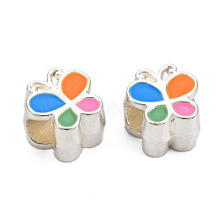 Alloy Enamel European Beads&nbsp;LS-MPDL-T005-004F-RS