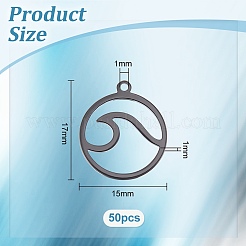304 Stainless Steel Pendants&nbsp;STAS-UN0044-39