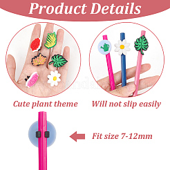 72Pcs 12 Style PVC Cartoon Style Straw Toppers&nbsp;FIND-DR0001-03