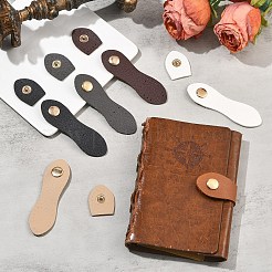 6Pcs 6 Colors Imitation Leather Snap Buckles&nbsp;FIND-YW0013-11
