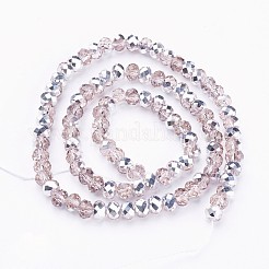 Electroplate Glass Bead Strands&nbsp;X-GR6MMY-19S