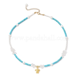 Summer Alloy Turtle Pendant Necklaces&nbsp;NJEW-JN05333