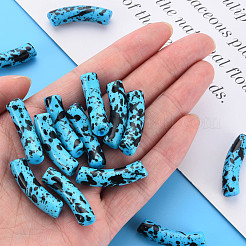 Opaque Spray Painted Acrylic Beads&nbsp;MACR-S372-002F-B07