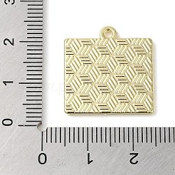 合金エナメルチャーム  ゴールドカラー  単語 赤  長方形  21x20x1.5mm  穴：1.6mm&nbsp;LS-ENAM-C022-02D-G