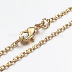 Brass Chain Necklaces&nbsp;MAK-F013-04G