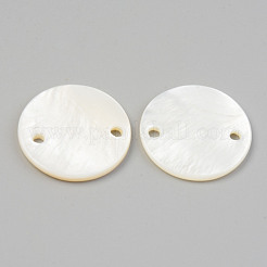 Natural Freshwater Shell Links/Connectors&nbsp;SHEL-T017-28