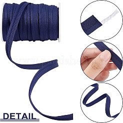 ポリエステルリボン  ホームテキスタイル装飾用の配管ストリップ  ミッドナイトブルー  3/8インチ（11mm）  約20.00ヤード（18.29m）&nbsp;OCOR-FG0001-25B