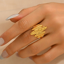 Geometric Irregular Adjustable Brass Finger Rings for Women&nbsp;HI2967