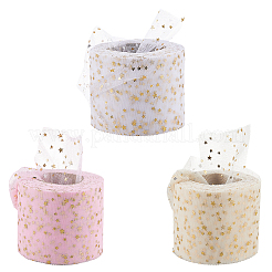 3 Rolls 3 Colors Polyester Organza Ribbons for Sewing Decoration&nbsp;OCOR-CY0002-23
