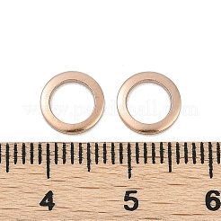 イオンプレーティング（IP）304ステンレス鋼リンクリング  リング  ローズゴールド  8x1mm&nbsp;STAS-F187-51RG-8MM