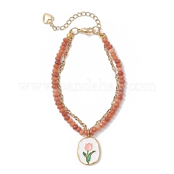Natural Malaysia Jade Multi-strand Bracelets&nbsp;BJEW-JB12439-01
