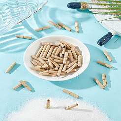 メモ用紙200枚  メッセージスクロール  ウィッシュボトルアクセサリー用  バリーウッド  60x25x0.1mm&nbsp;AJEW-LP0001-10