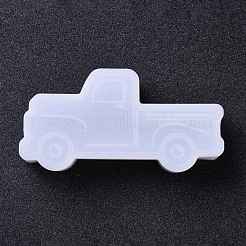 DIYシリコンモールド  レジン型  UVレジン用  エポキシ樹脂ジュエリー作り  車  ホワイト  10.8x5.4x2.6cm  内径：10.3x4.2のCM&nbsp;DIY-H154-07C