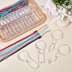12pcs 2 Styles Plastic/Acrylic Magnifier&nbsp;AJEW-AR0001-96