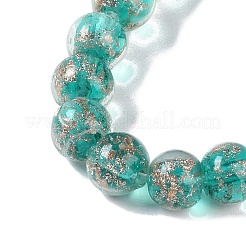Handmade Gold Sand Lampwork Beads&nbsp;LAMP-Z009-01K