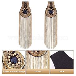 Iron Fashion Tassel Epaulette&nbsp;AJEW-WH0235-45G
