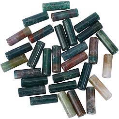 1 連売り天然インディアンアゲートビーズ連売り  チューブ  13x4~5mm  穴：1mm  約27~30個/連  15.30''（38.86センチメートル）&nbsp;G-PA0002-46