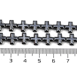 Electroplated Synthetic Non-magnetic Hematite Beads Strands&nbsp;G-K375-E02-02
