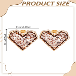 1Pair Alloy Stud Earrings&nbsp;EJEW-LP0008-030