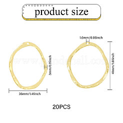 20Pcs Alloy Open Back Bezel Pendants&nbsp;PALLOY-CA0008-41