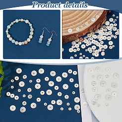 180pcs 3 Styles Brass Spacer Beads&nbsp;KK-PH0005-88