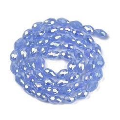 Opaque Solid Color Electroplate Glass Beads Strands&nbsp;LS-EGLA-N013-J10mm-B06