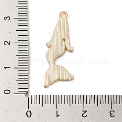合金エナメルチャーム  ライトゴールド  人魚のチャーム  ピンク  31x11x1mm  穴：1.6mm&nbsp;ENAM-E064-04KCG-01