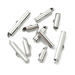 100Pcs 5 Styles Iron Slide On End Clasp Tubes&nbsp;IFIN-YW0003-11