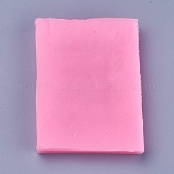 食品グレードのシリコンモールド  フォンダン型  DIYケーキデコレーション用  チョコレート  キャンディ  UVレジン＆エポキシ樹脂ジュエリー作り  フェンス  濃いピンク  61x45x7mm&nbsp;DIY-L019-010A