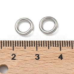 変色しにくい304ステンレススチール製オープン丸カン  ラウンド  ステンレス鋼色  8x1.5mm  15ゲージ  内径：5mm&nbsp;STAS-E067-11-8mm