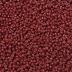 MIYUKIラウンドロカイユビーズ  日本製シードビーズ  （rr4469)デュラコート染め不透明なナツメ  11/0  2x1.3mm  穴：0.8mm  約1100PCS /ボトル  10 G /ボトル&nbsp;SEED-JP0008-RR4469