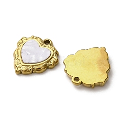 304 Stainless Steel Resin Pendants&nbsp;STAS-P406-15F-G