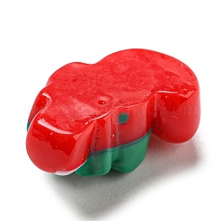 クリスマス オペーク レジン カボション  漫画のカボション  キャンディー棒  15x10x7mm&nbsp;RESI-K027-21D