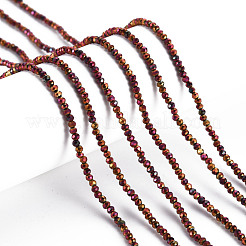 Electroplated Glass Beads Strands&nbsp;EGLA-S174-23D-05