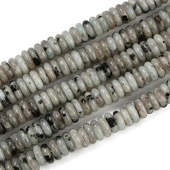 天然石セサミジャスパービーズ連売り  ロンデル  6x2mm  穴：0.7mm  約174個/連  15.35''（39センチメートル）&nbsp;G-Q159-B27-01
