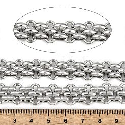 304ステンレススチールリンクチェーン  溶接されていない  スプールで  ステンレス鋼色  13mm  約16.40フィート（5m）/ロール&nbsp;CHS-C017-03P