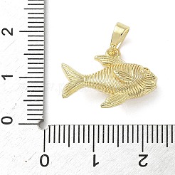 真鍮チャーム  魚  18KGP本金メッキ  15x20x7mm  穴：6x3mm&nbsp;LS-KK-L248-11G