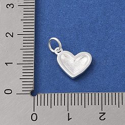 925 Sterling Silver Heart Charms&nbsp;STER-K181-02S