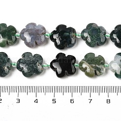 Natural Moss Agate Beads Strands&nbsp;G-NH0009-A01-02