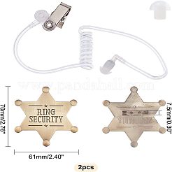 Ring Security Word Badge&nbsp;AJEW-FG0001-94