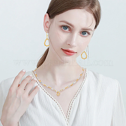 250Pcs Corrugated Brass Beads&nbsp;KK-UN0005-79G
