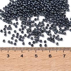 電気メッキガラスビーズ  ロンデル  プルシアンブルー  2~2.5x2mm  穴：0.8mm  約660個/袋&nbsp;GL-G001-02B-03