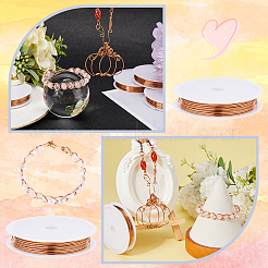 5 Rolls Copper Jewelry Craft Wire&nbsp;CWIR-SC0001-06