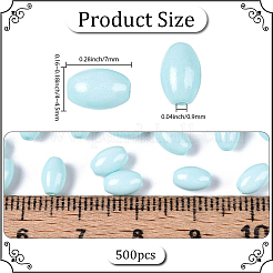 500Pcs Baking Paint Glass Seed Beads&nbsp;SEED-PA0001-05D