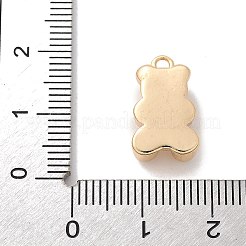 真鍮チャーム  クマのチャーム  14KGP本金メッキ  16x10x5mm  穴：1.8mm&nbsp;LS-KK-A244-05B-G