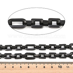 201 Stainless Steel Oval with Square Link Chains&nbsp;CHS-H118-16EB