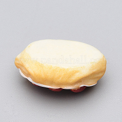 樹脂カボション  ケーキ  オレンジ  21x15x9mm&nbsp;CRES-T005-23