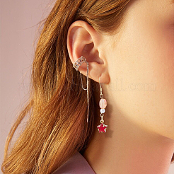 10Pcs 5 Colors Rack Plating Brass Micro Pave Cubic Zirconia Charms&nbsp;ZIRC-HY0001-05