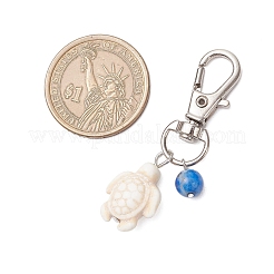 Dyed Synthetic Turquoise Tortoise Pendant Decorations&nbsp;HJEW-JM03762